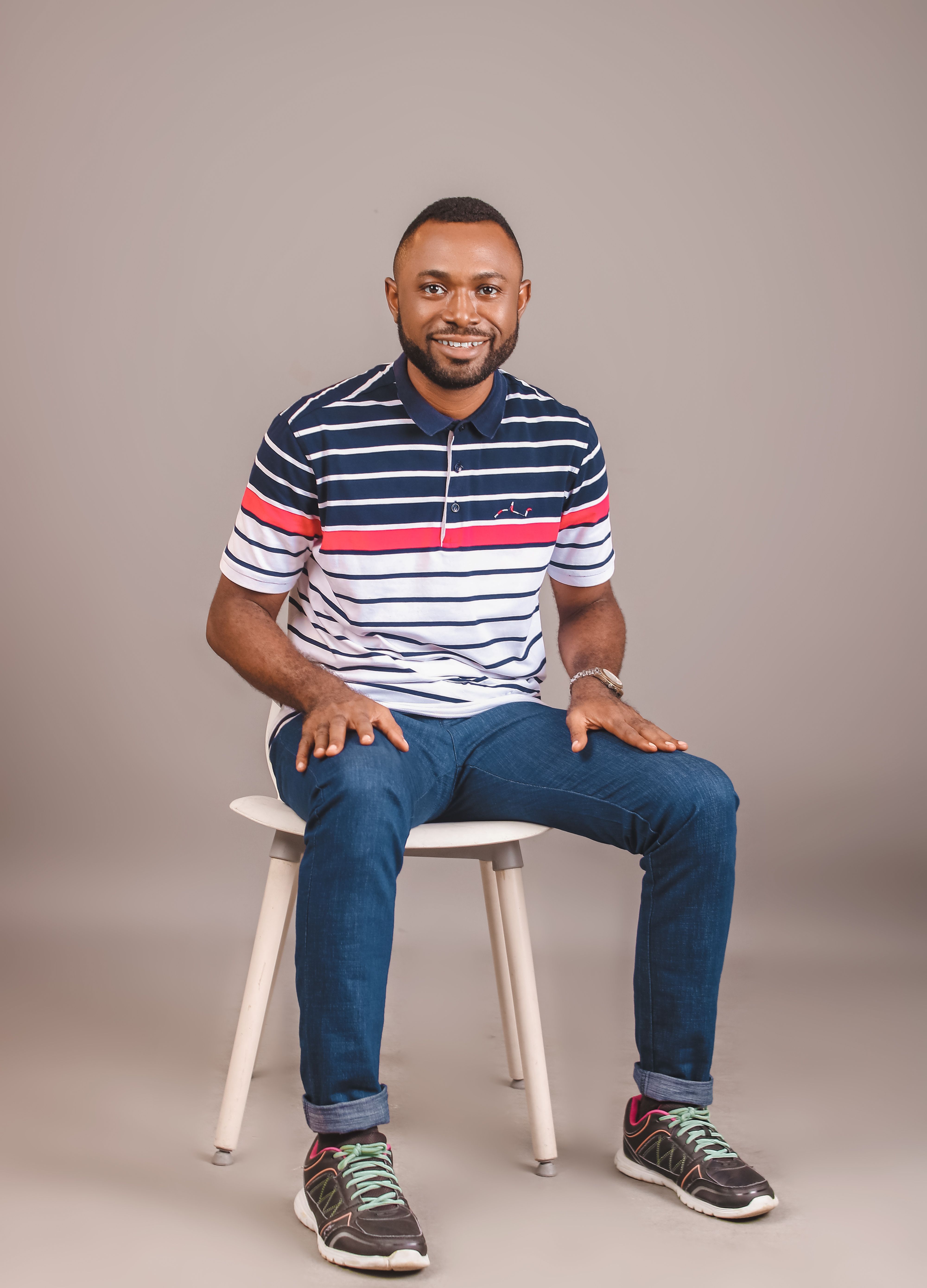 Ami Paris Striped Cotton Polo