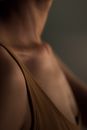Woman in Brown Tank Top