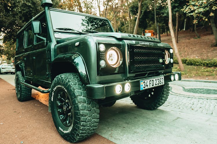 Land Rover Defender On Road