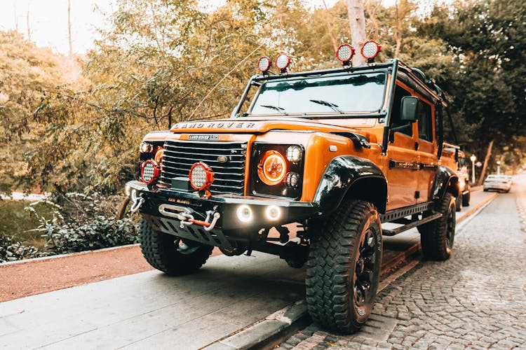 Land Rover Defender On Road