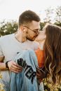 Man and Woman Kissing Each Other