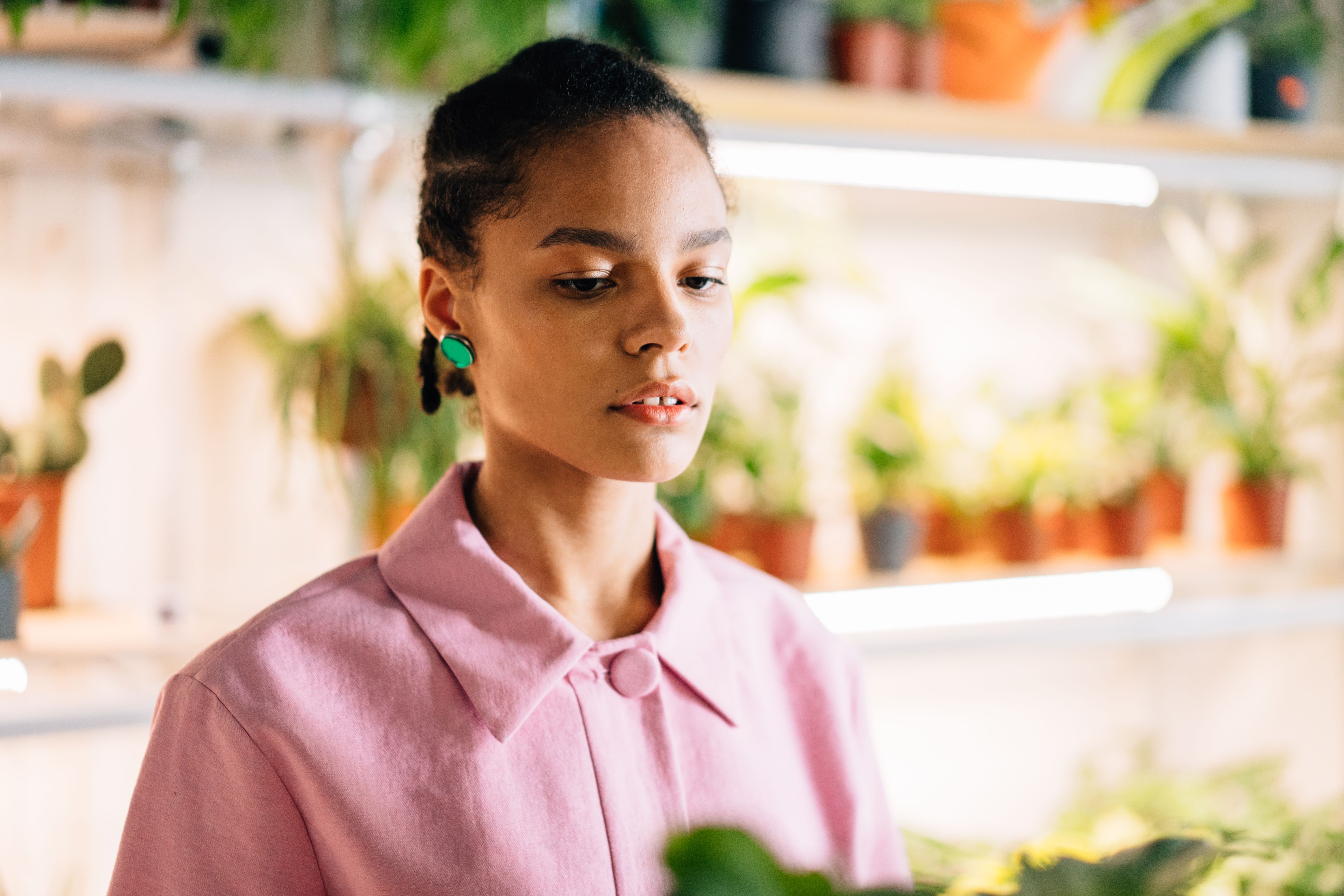 A Woman in Pink Button Up Shirt · Free Stock Photo