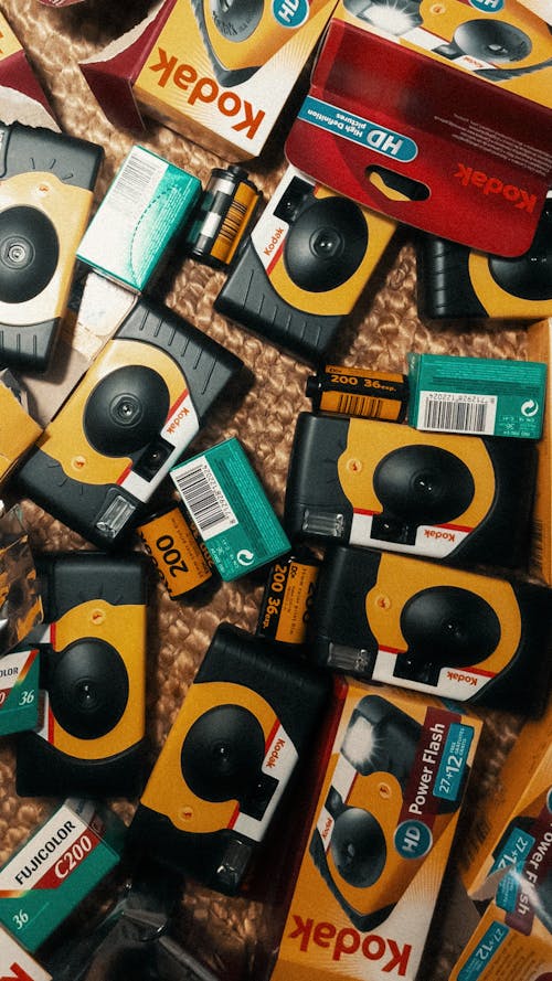 A Collection of Kodak Cameras and Films 