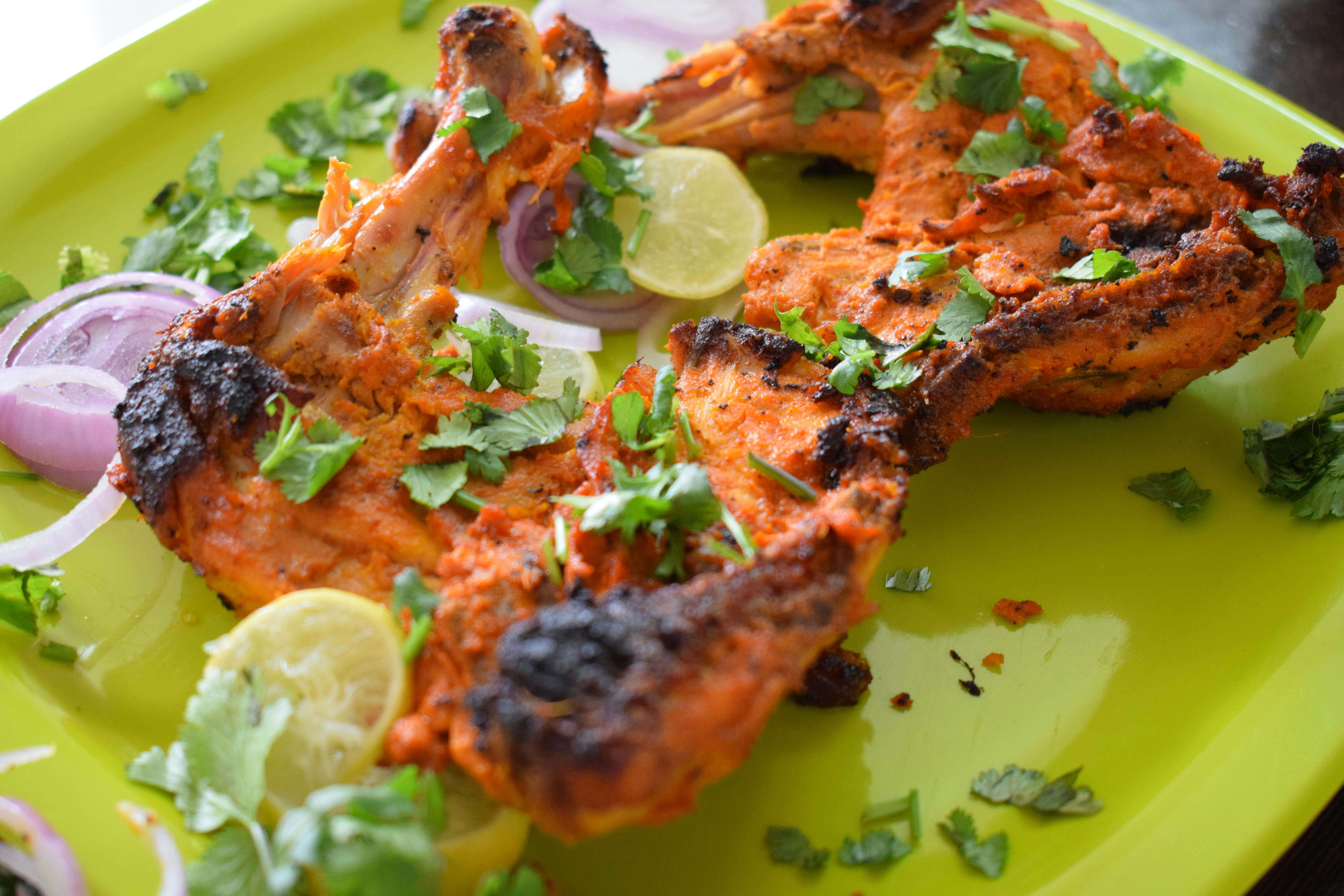 Free stock photo of chicken legs fry