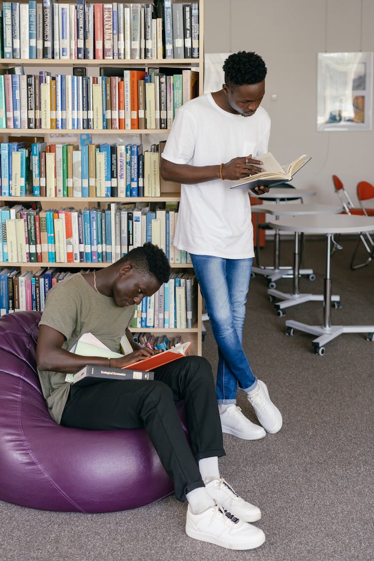 Two Men In The Library