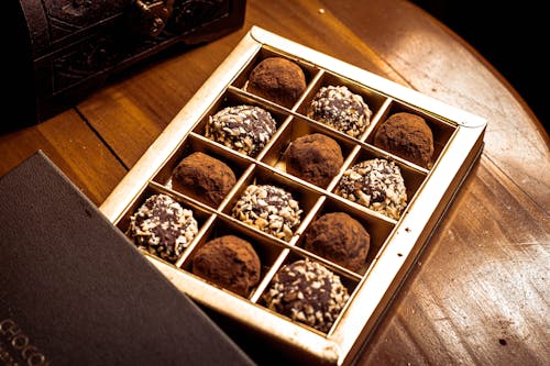 Close-Up Photo of a Box with Chocolates