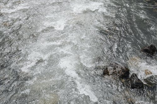 Water Hitting Rocks