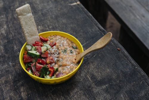 Close-Up Shot of a Vegetable Salad