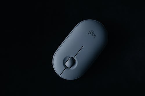 Free White Wireless Computer Mouse Stock Photo