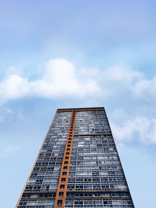 Free The JK Residential Building Under Blue Sky in Belo Horizonte, Brazil Stock Photo