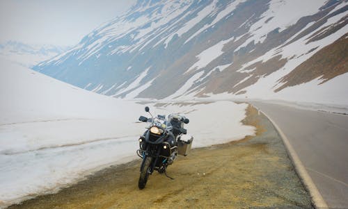 Motorcycle on Roadside