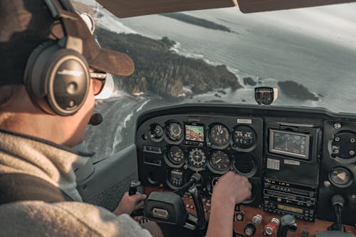 Foto d'estoc gratuïta de auricular, aviació, avió