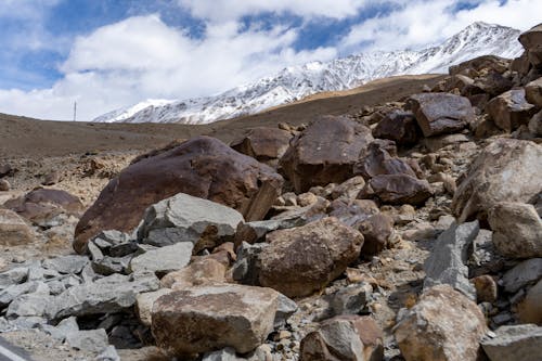 Immagine gratuita di cielo nuvoloso, grandi rocce, india