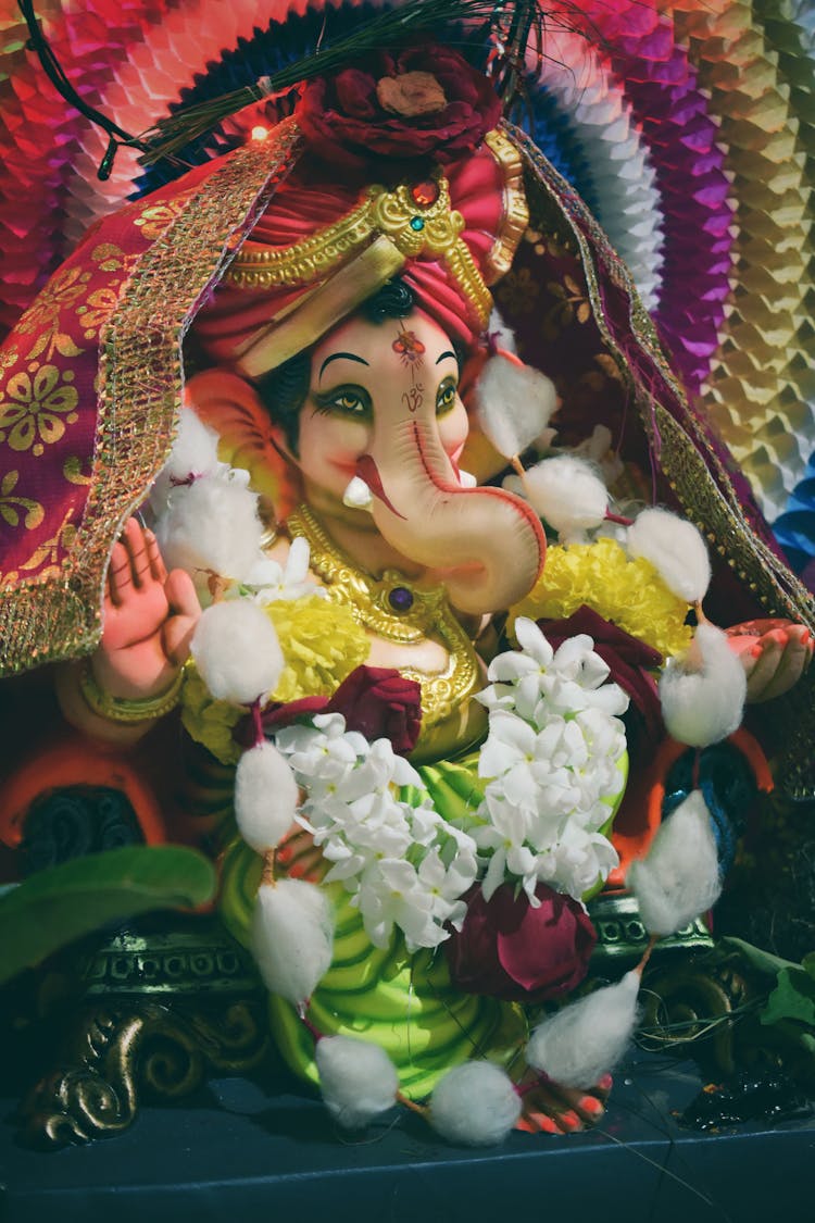 Ganesh Chaturthi In Flowers