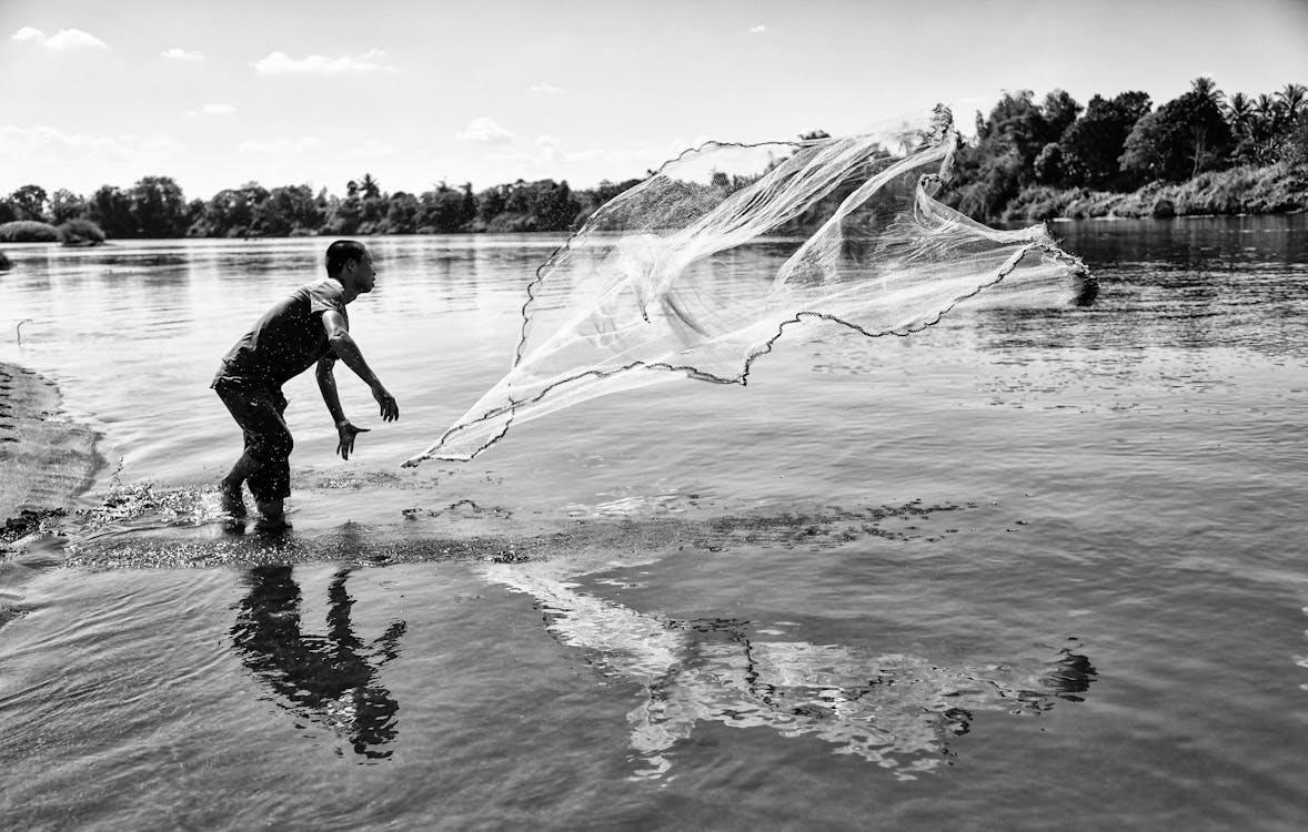 Fishing Net Over Water Stock Photos - 1,893 Images