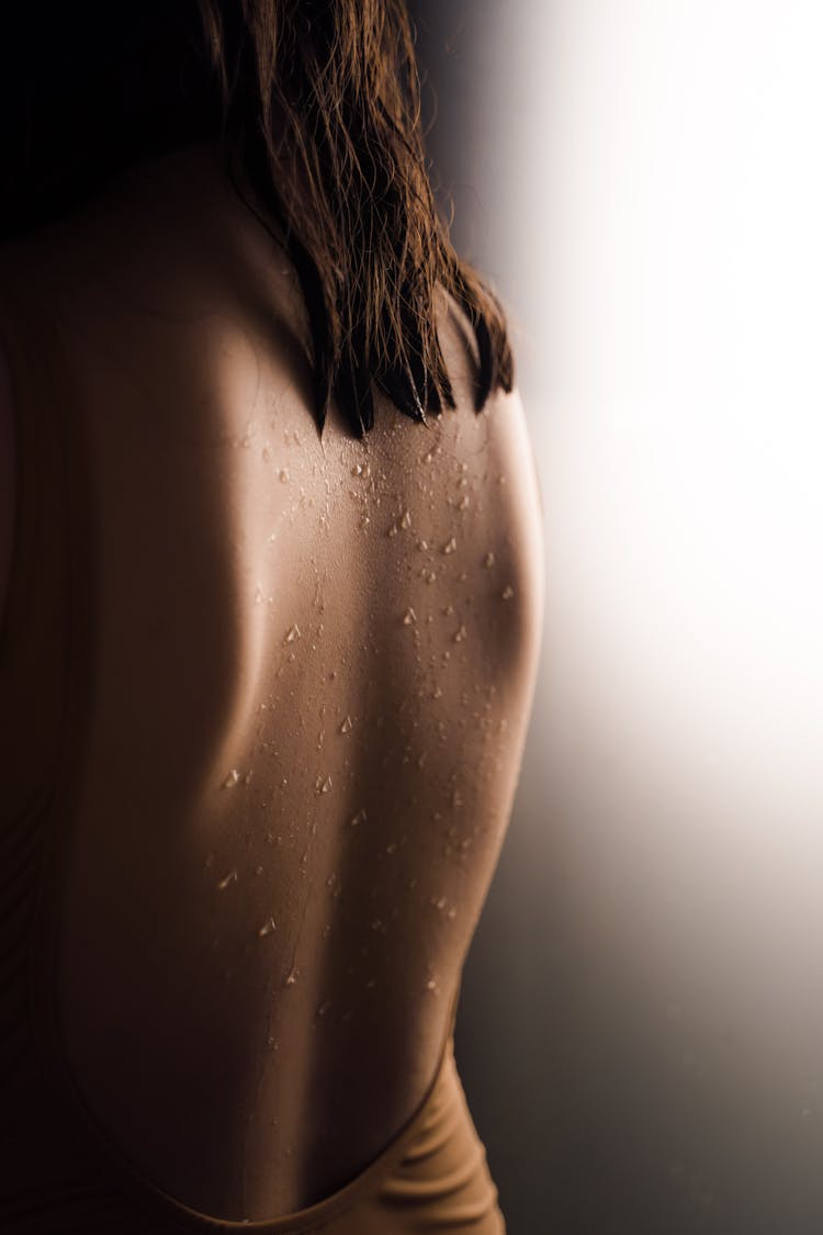 Wet Back Of A Woman 