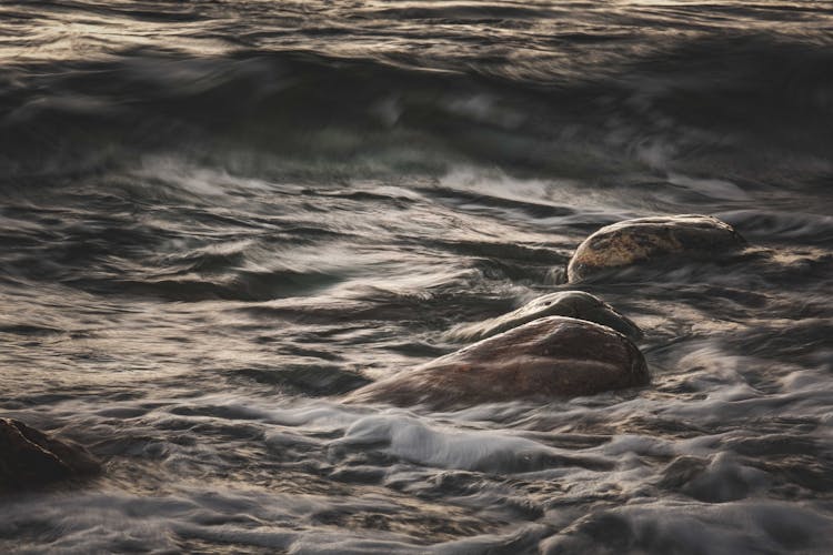 Sea Wave And Rocks