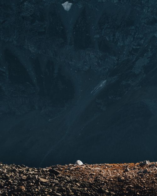 Free A breathtaking view of the rocky mountains in Dombay, Russia, showcasing nature's dramatic beauty. Stock Photo