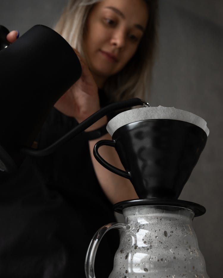 Woman Pouring Coffee