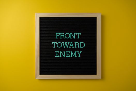 Text in Frame on Wall