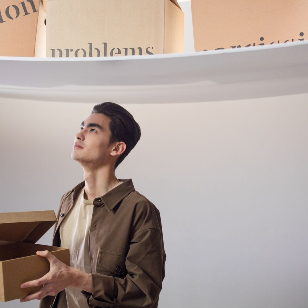 Halstead — student move with boxes and a van