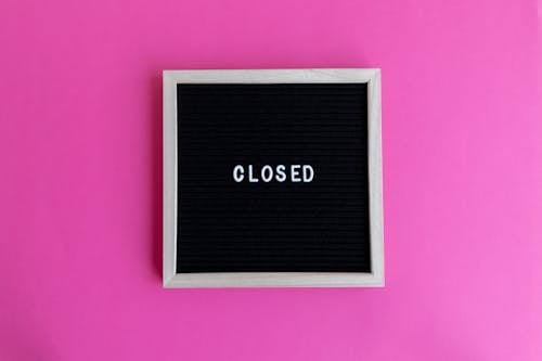 Text in Picture Frame on Pink Background
