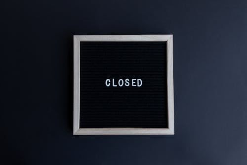 Letter Board on Dark Background