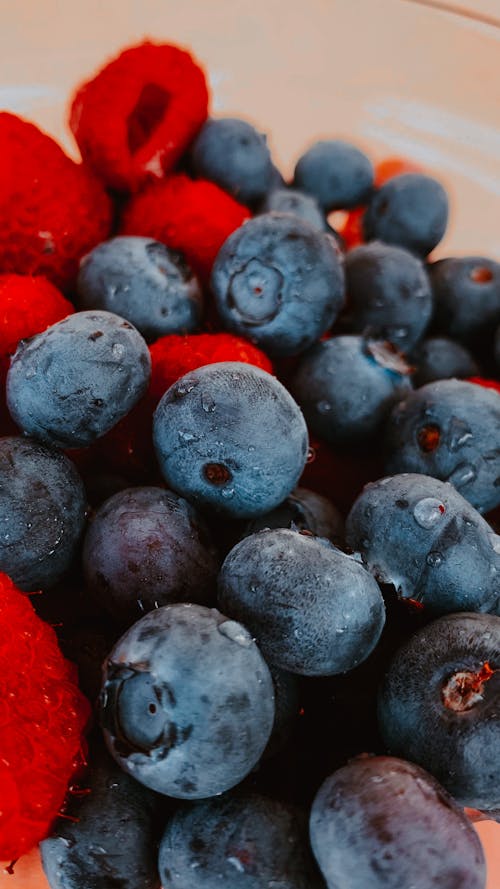 Blueberries and Raspberries