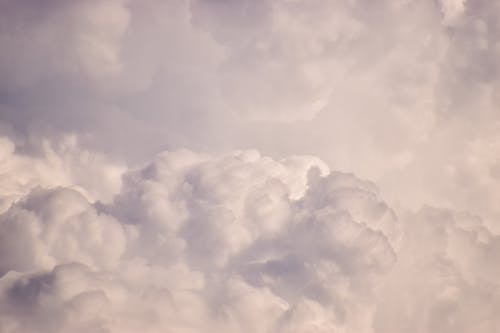 View of Puffy Clouds