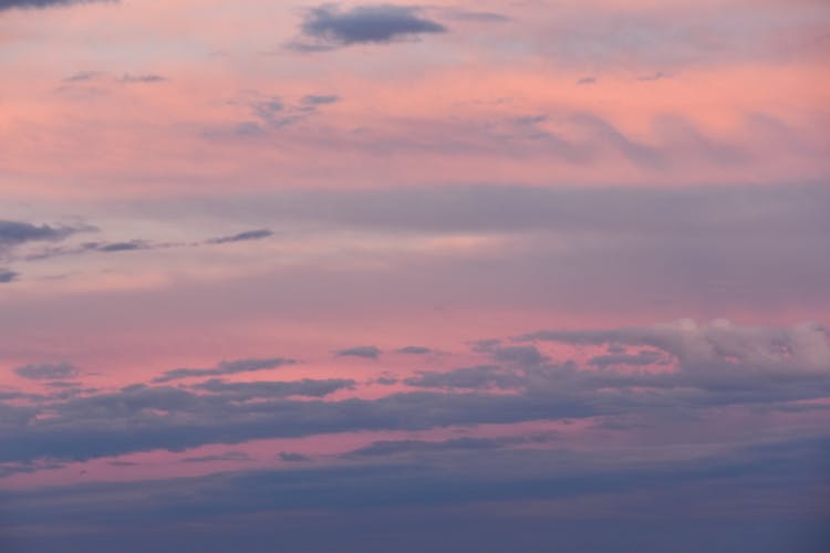 Pink And Purple Sky At Sunrise