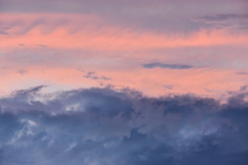 Clouds Illuminated by Setting Sun