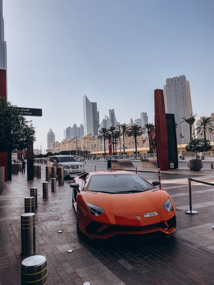 Lamborghini Car In City