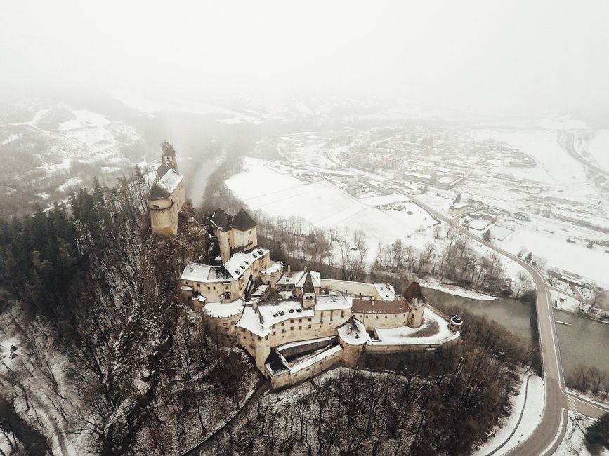 The grand Spiš Castle, a UNESCO World Heritage site in Slovakia, standing majestically on a hill
