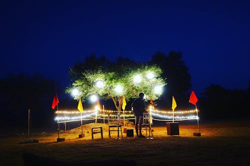 Free stock photo of beautiful, blue sky, camp