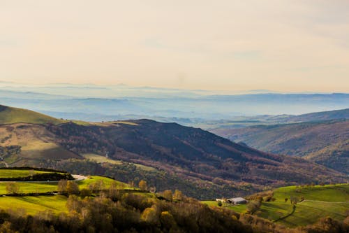 Free stock photo of bird view, camino de santiago, clouds