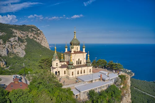 View of a Church on a Cliff