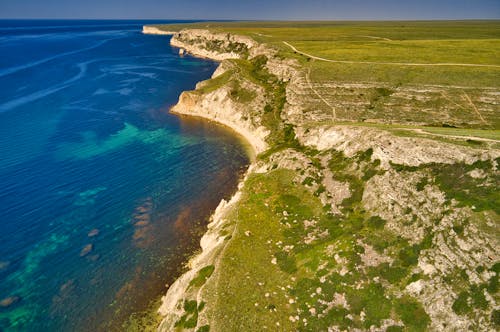 Gratis stockfoto met dronefoto, gebied met water, kust