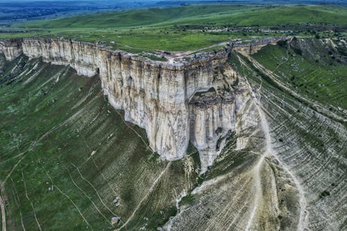 Drone Shot of Cliffs