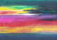 Red Green and Blue Abstract Painting