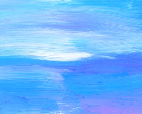 Free A colorful abstract painting with blue and purple swirls creating a serene texture. Stock Photo