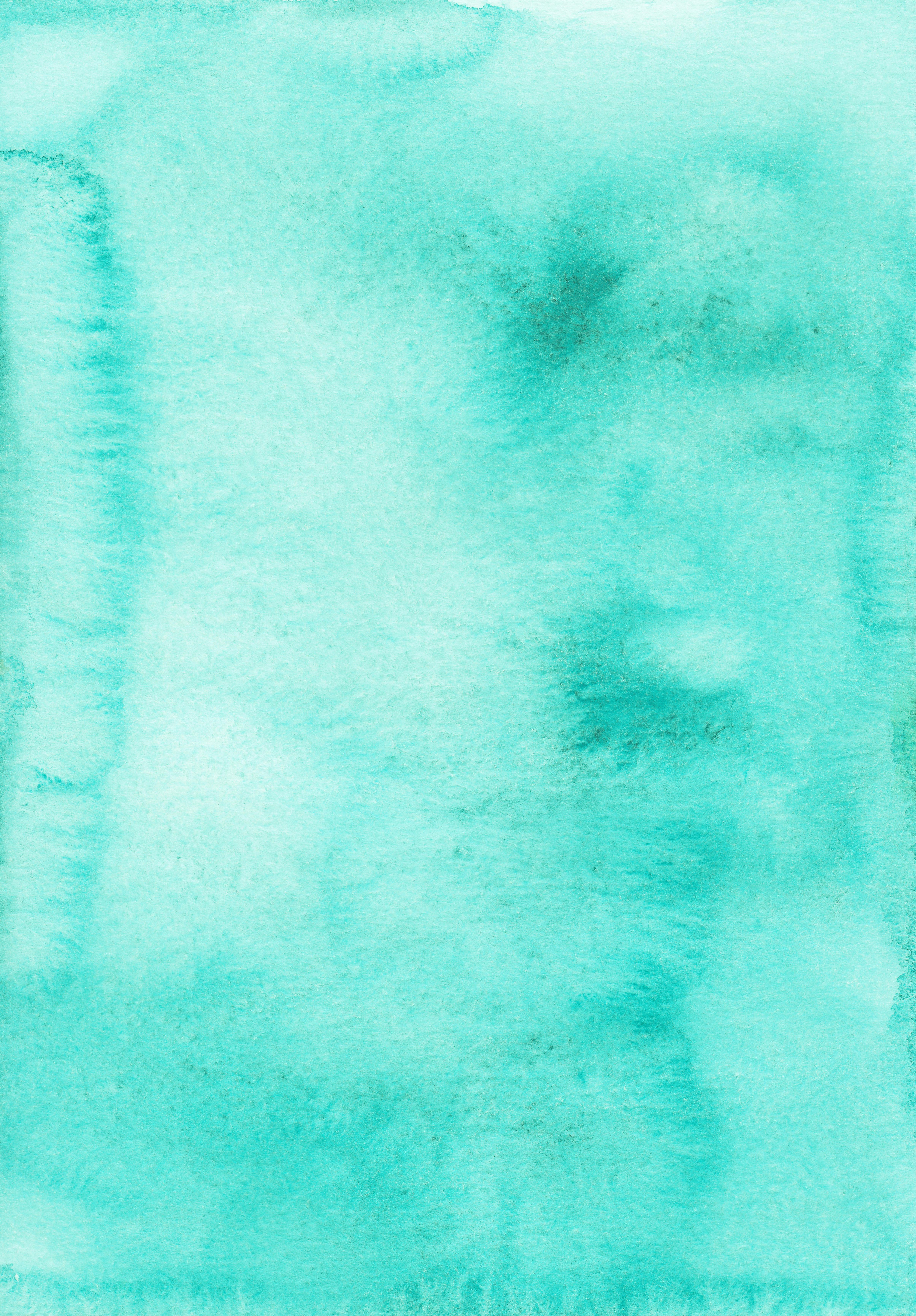 Textured teal abstract watercolor art, perfect for backgrounds or artistic projects.