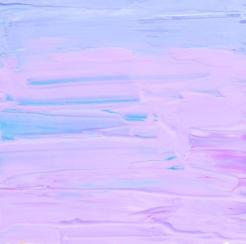 Free Vibrant pastel abstract painting with fluid brush strokes in pink, purple, and blue hues. Stock Photo