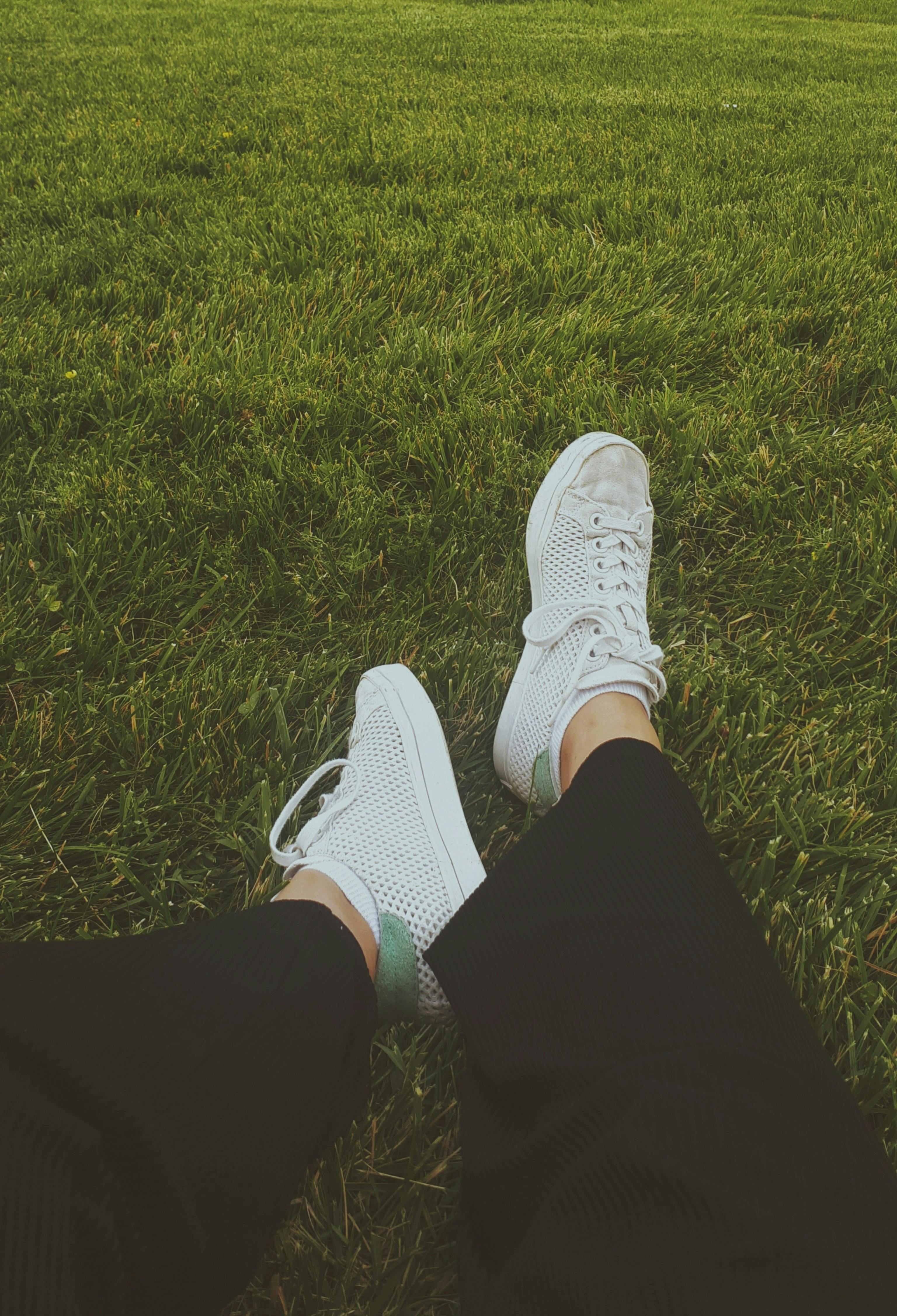 Photo of Person Wearing White Shoes · Free Stock Photo