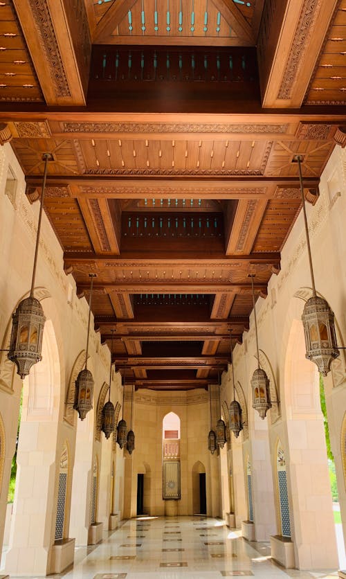 Hallway with Wooden Ceiling