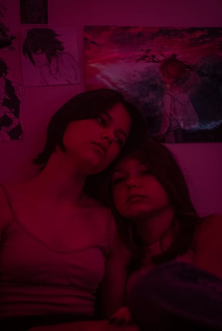 Two friends role-playing emotional check-in exercises in a cozy room.. Image by Мария Кашина