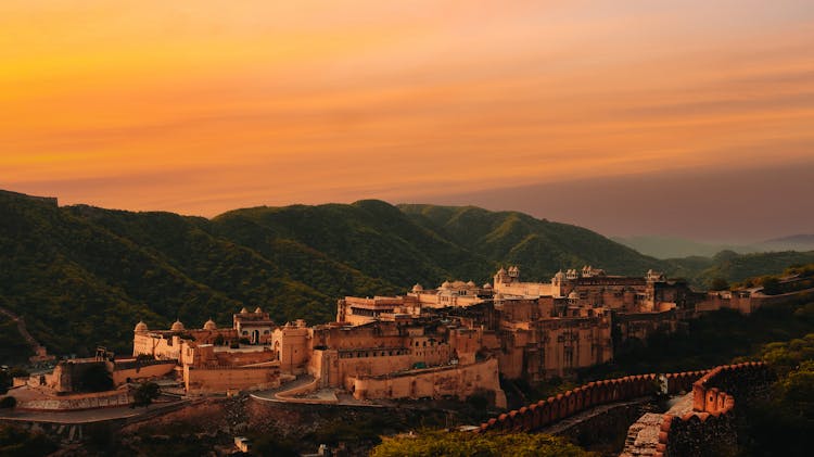 Amber Fort And Palace In Rajasthan, India