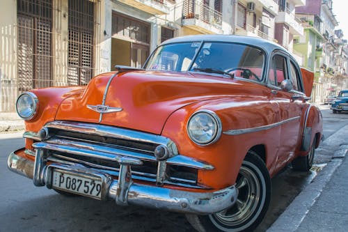 Free stock photo of car, oldtimer, street life