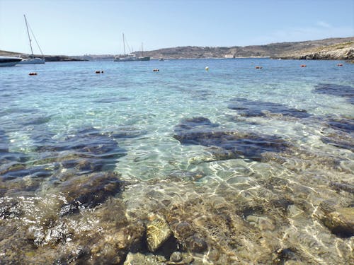 Free stock photo of clear water, malta, mediterranean sea