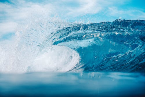Foto stok gratis air, biru, gelombang