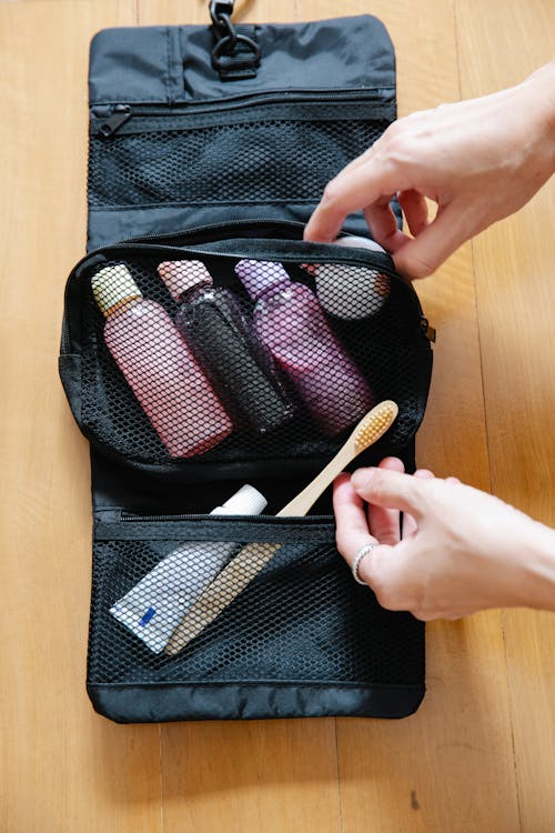 Free Black Toiletry Bag Stock Photo